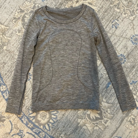Lululemon Swiftly Relaxed Long Sleeve Slate / White - Picture 3 of 11
